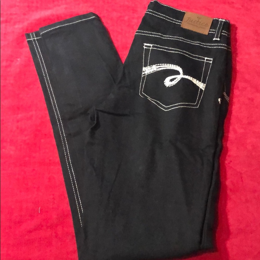 Black justice jeans